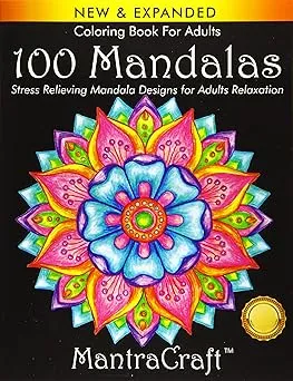 Coloring Book For Adults: 100 Mandalas: Stress Relieving Mandala Designs for Adults Relaxation