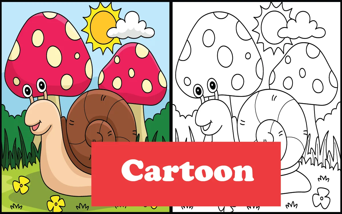 cartoon coloring pages