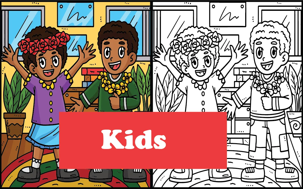 Kid coloring pages