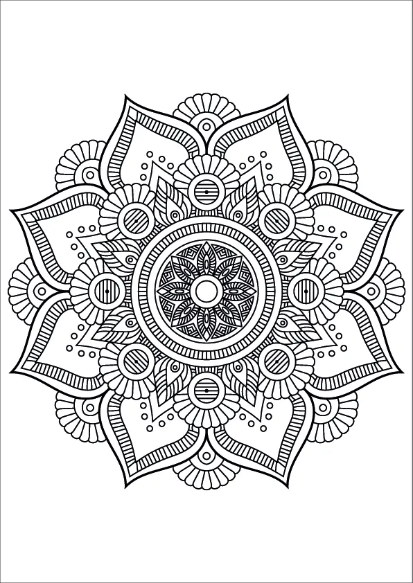 Mandala Coloring Page