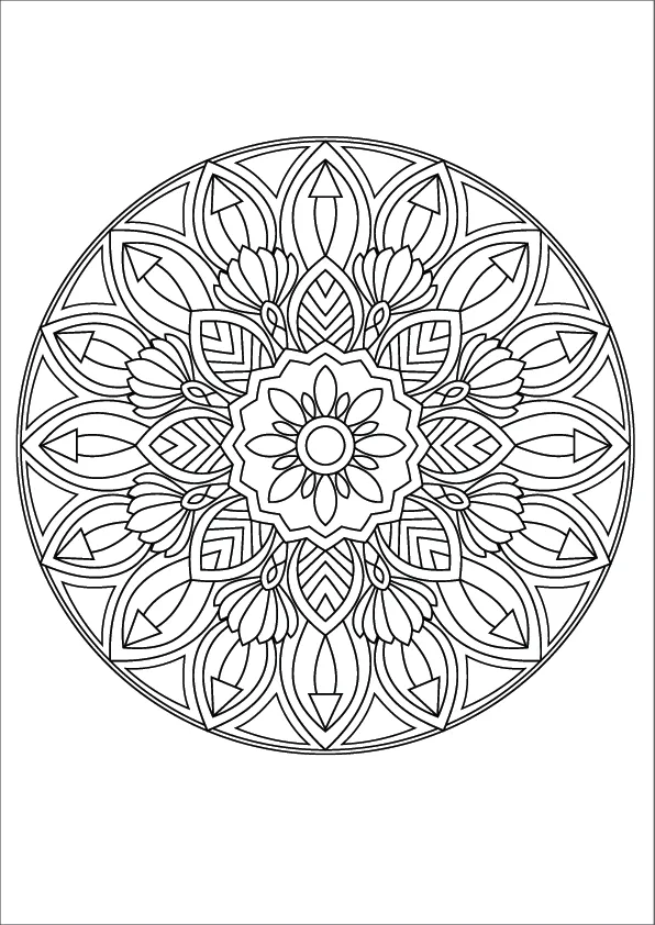 Mandala Coloring Page
