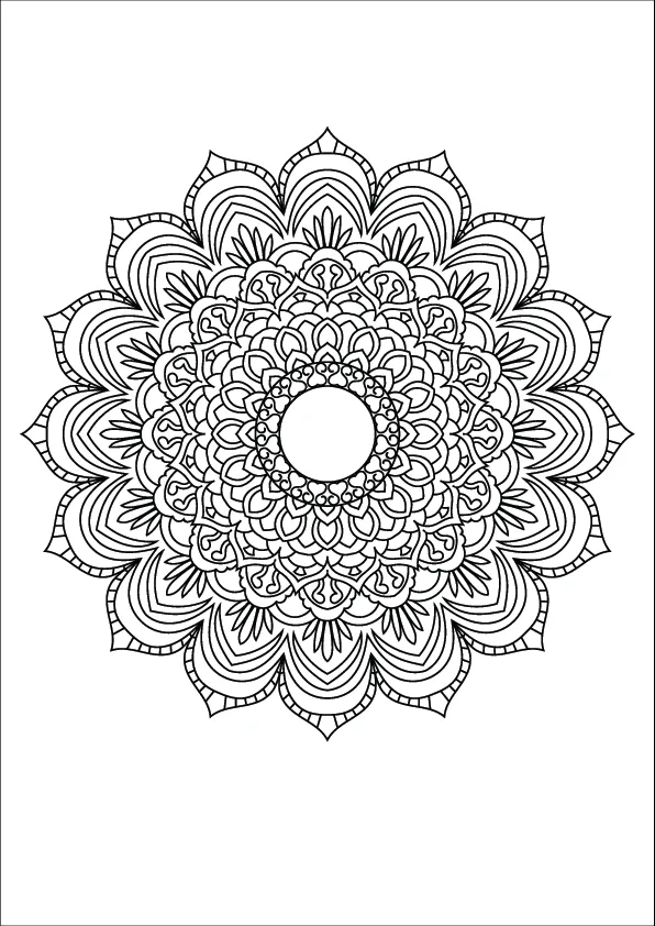 Mandala Coloring Page
