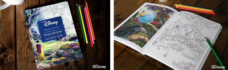 Disney Dreams Collection Thomas Kinkade Studios Coloring Book