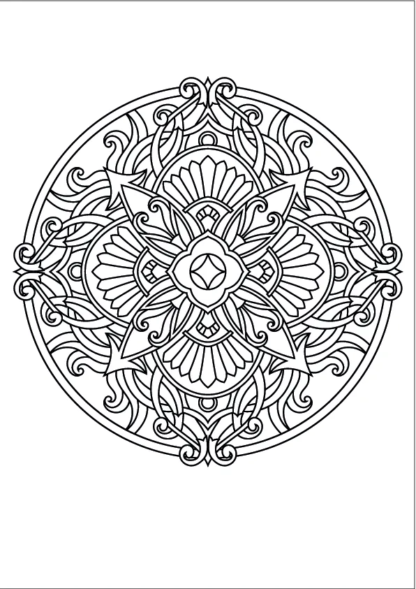 Mandala Coloring Page