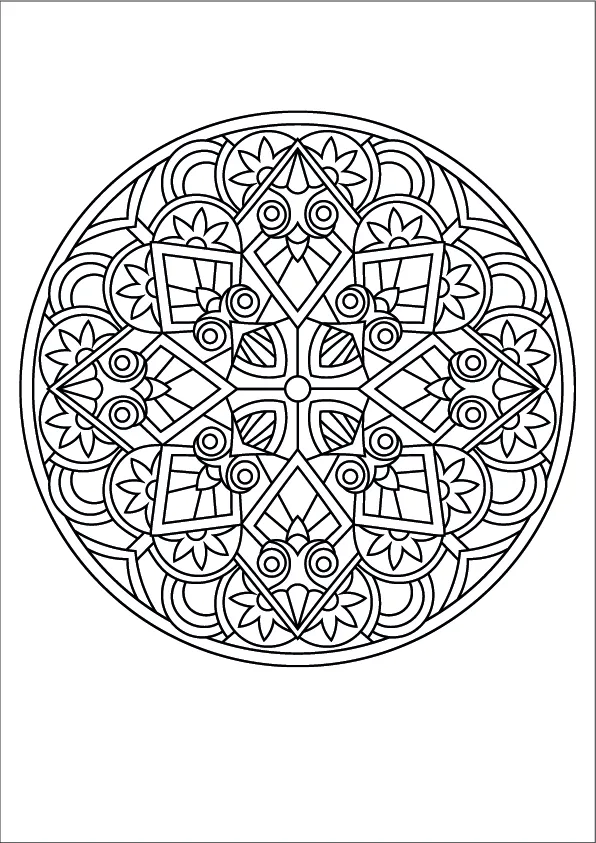 Mandala Coloring Page