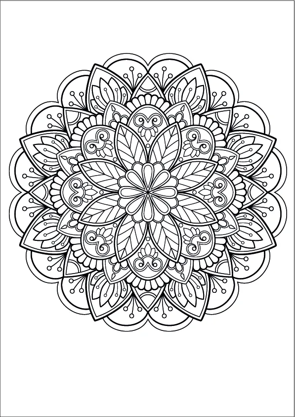 Mandala Coloring Page
