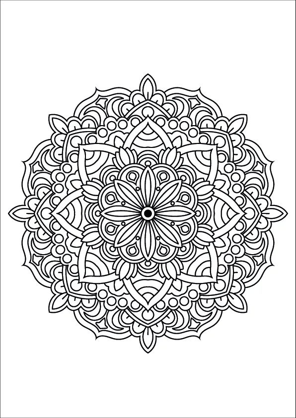 Mandala Coloring Page