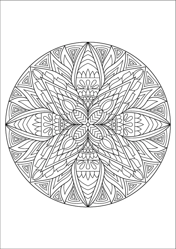 Mandala Coloring Page