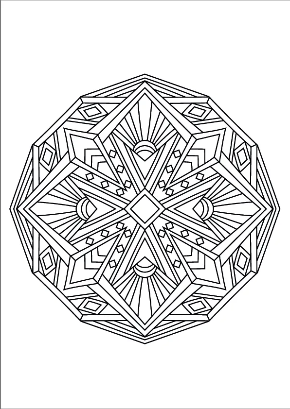 Mandala Coloring Page