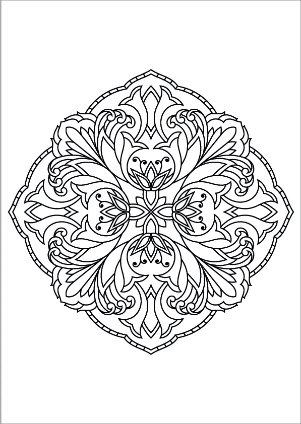 Mandala Coloring Page
