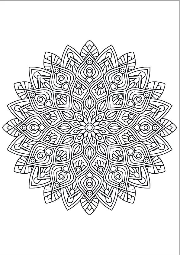 Mandala Coloring Page