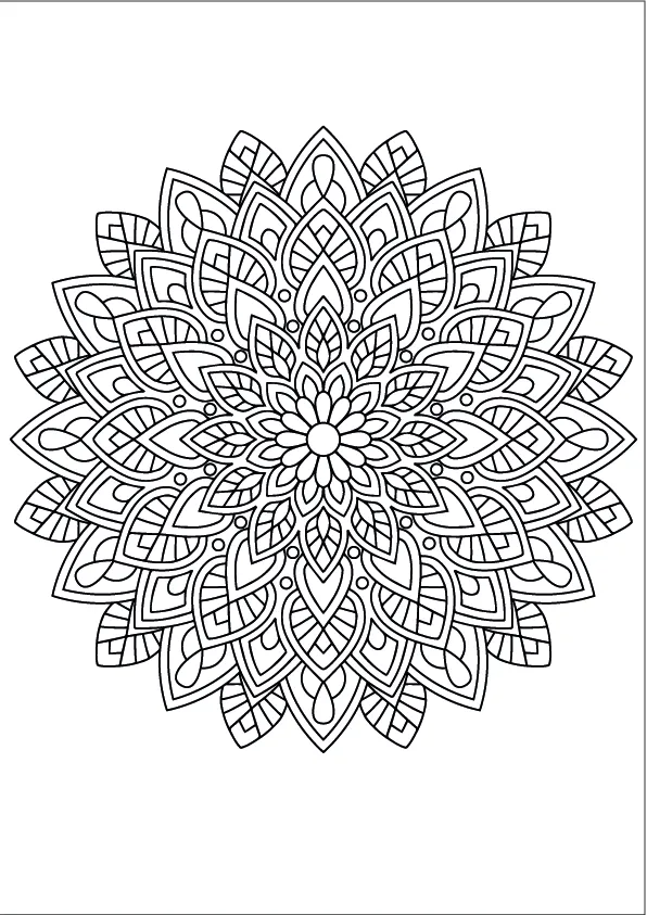 Mandala Coloring Page