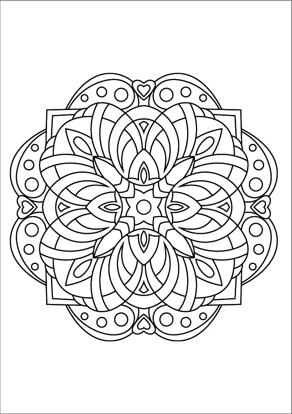 Mandala Coloring Page