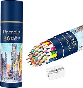 36 Pack Colored Pencils for Adult Coloring Books, Soft Core, Art Drawing Pencils for Artists Kids Beginners, Coloring Pencils Set with Sharpener for Coloring, Sketching, Painting