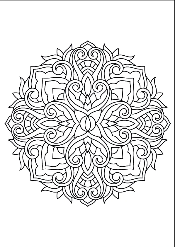 Mandala Coloring Page