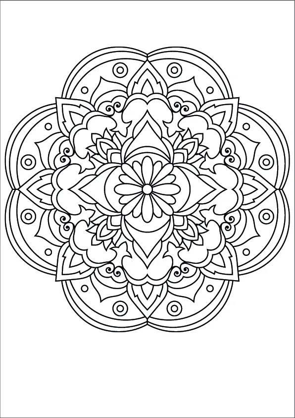 Mandala Coloring Page