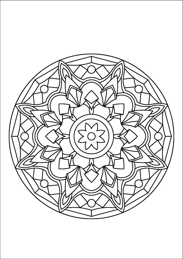 Mandala Coloring Page