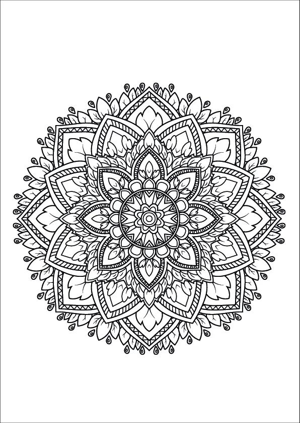 Mandala Coloring Page