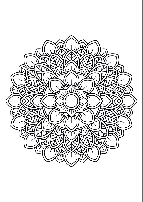 Mandala Coloring Page