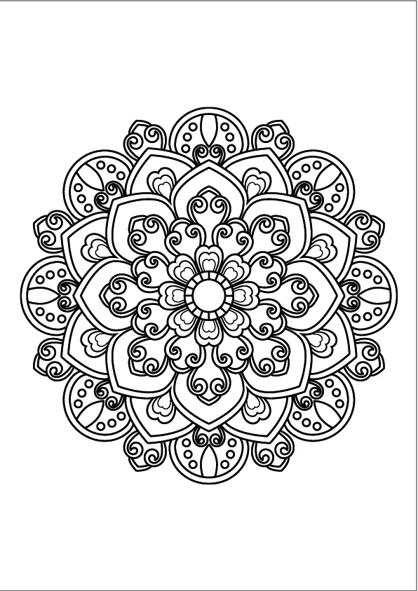 Mandala Coloring Page