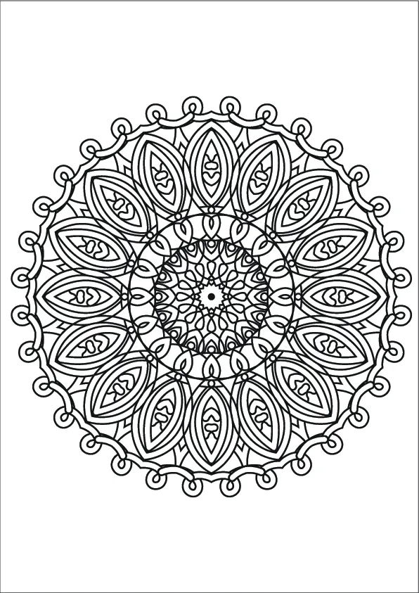Mandala Coloring Page