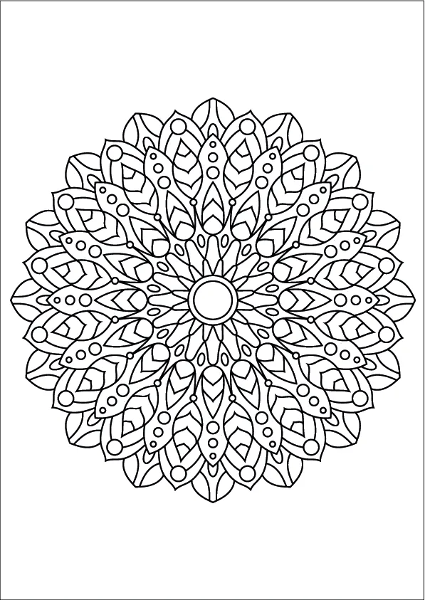 Mandala Coloring Page