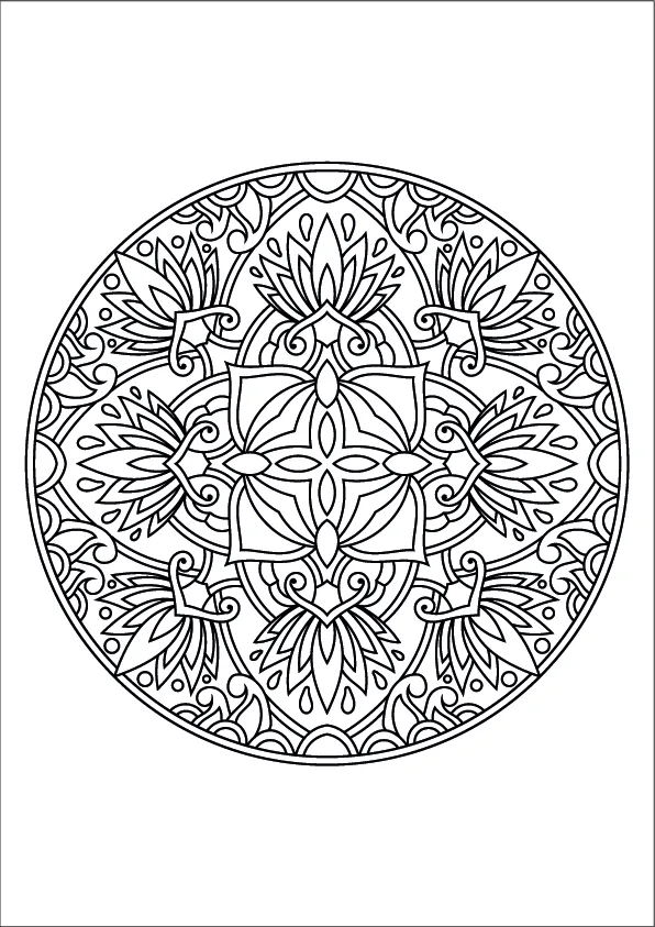 Mandala Coloring Page