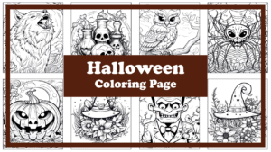 halloween coloring page