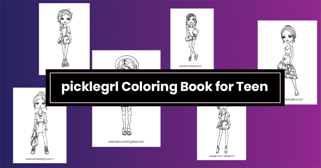 picklegrl coloring book for kid