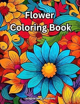 This Flower Coloring Book contains 50 bold and unique coloring page designs