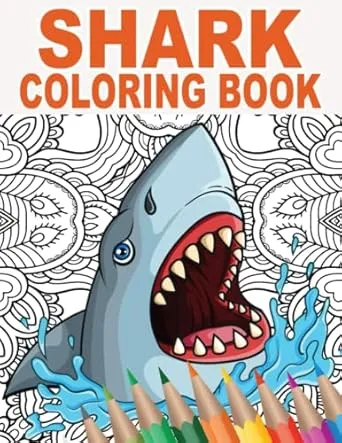 Shark Coloring Book: 30 Mandala Patterns with Sharks to Color for Stress Relief and Relaxing | Gift Idea for Animal Owners and Lovers of Fish