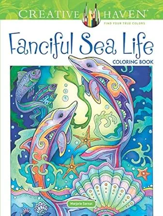 Creative Haven Fanciful Sea Life Coloring Book: Relaxing Illustrations for Adult Colorists (Adult Coloring Books: Sea Life)