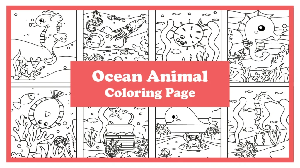 Free ocean coloring pages for adults printable