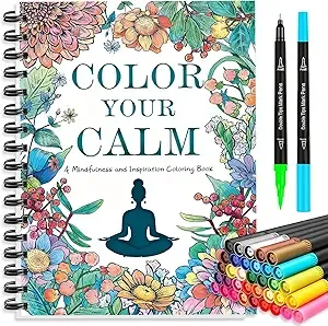 Beautiful Coloring Book Set of 2 for Adult Relaxation