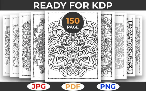 150 Mandala Coloring Page Bundle for KDP