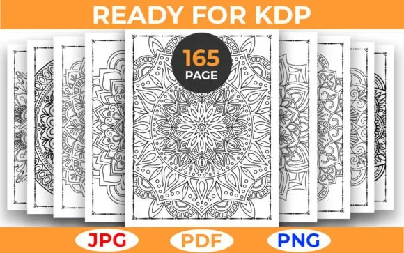 165 Mandala Coloring Page Bundle for KDP