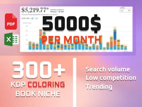 300+ KDP COLORING BOOK NICHE for 2023