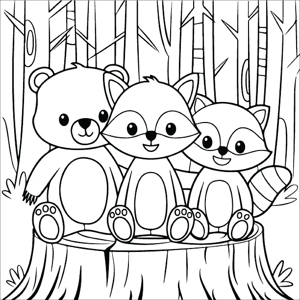 Cozy friend coloring page free printable for adults