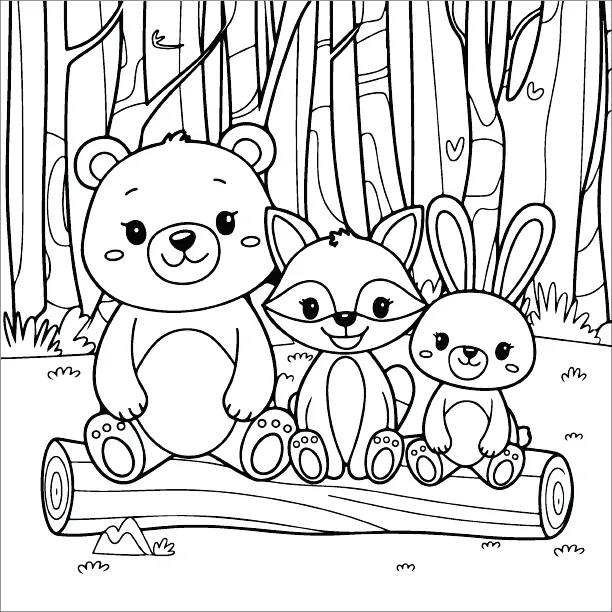 Cozy friend coloring page free printable for adults