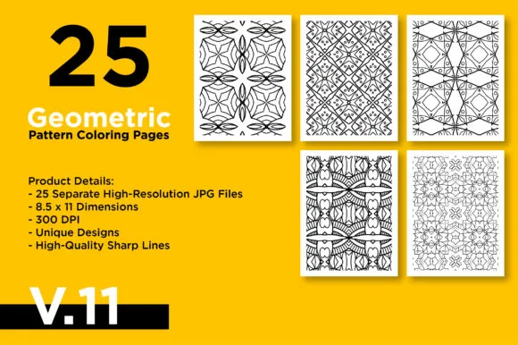 KDP Coloring Book - Geometric Pattern