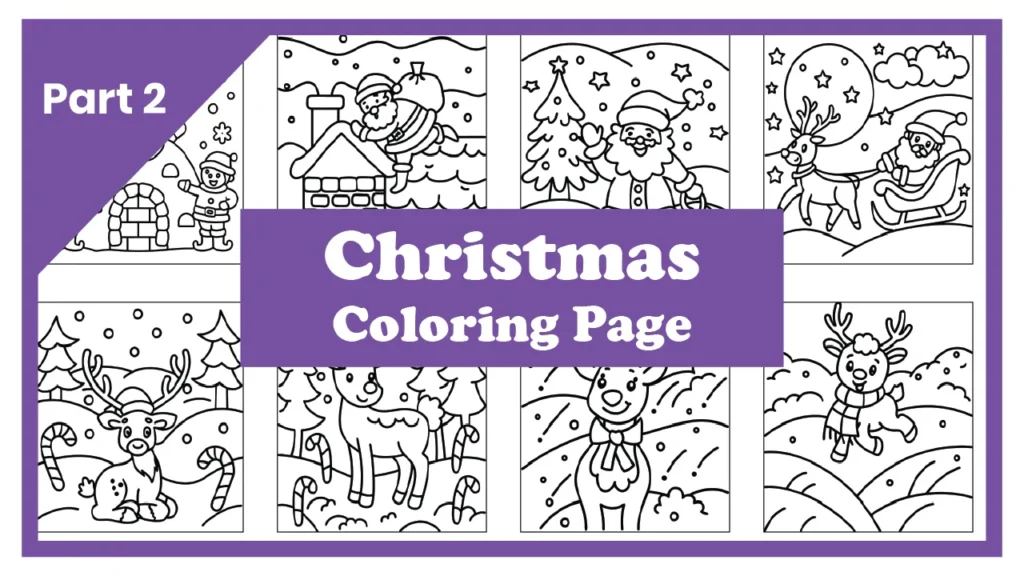 Christmas Coloring Page for Adults – Part 02 | 100+ Free Printable Designs (8.5×8.5)