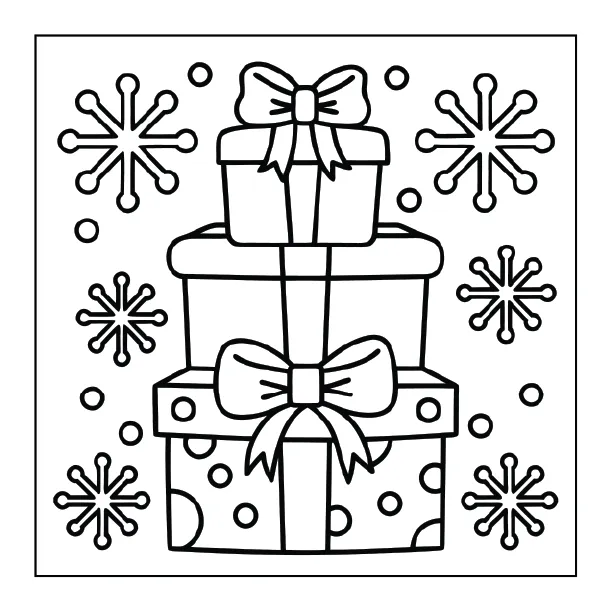Christmas Coloring Page for Adults – Part 02 | 100+ Free Printable Designs (8.5×8.5)
