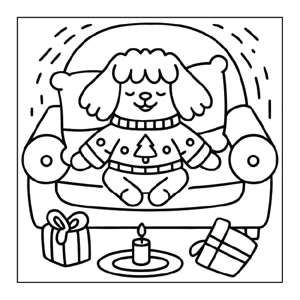 Christmas Coloring Page for Adults – Part 02 | 100+ Free Printable Designs (8.5×8.5)