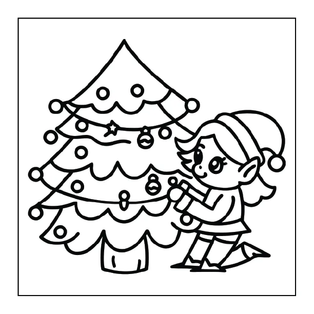 Christmas Coloring Page for Adults – Part 02 | 100+ Free Printable Designs (8.5×8.5)