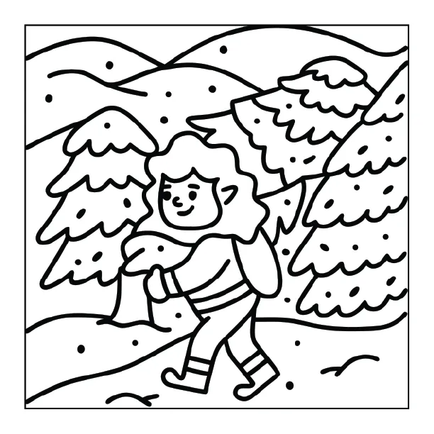 Christmas Coloring Page for Adults – Part 02 | 100+ Free Printable Designs (8.5×8.5)