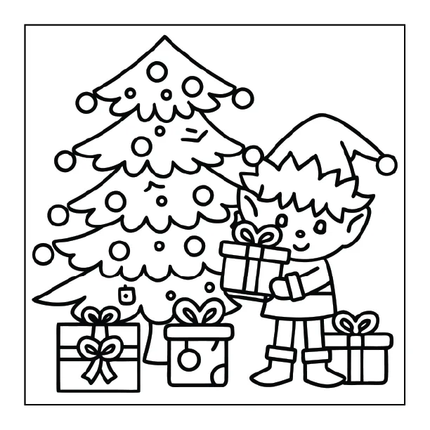 Christmas Coloring Page for Adults – Part 02 | 100+ Free Printable Designs (8.5×8.5)