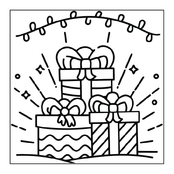 Christmas Coloring Page for Adults – Part 02 | 100+ Free Printable Designs (8.5×8.5)