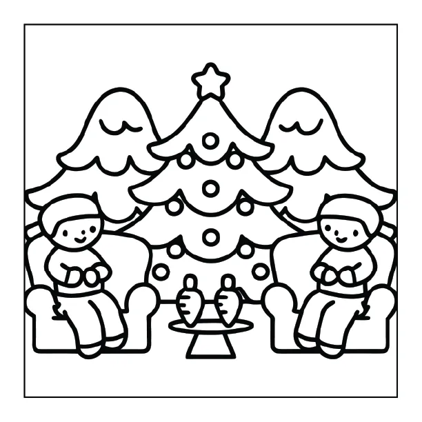 Christmas Coloring Page for Adults – Part 02 | 100+ Free Printable Designs (8.5×8.5)