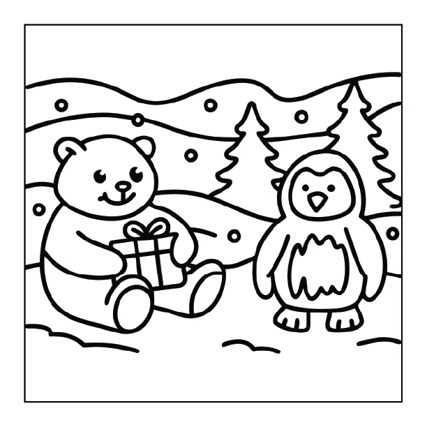 Christmas Coloring Page for Adults – Part 02 | 100+ Free Printable Designs (8.5×8.5)