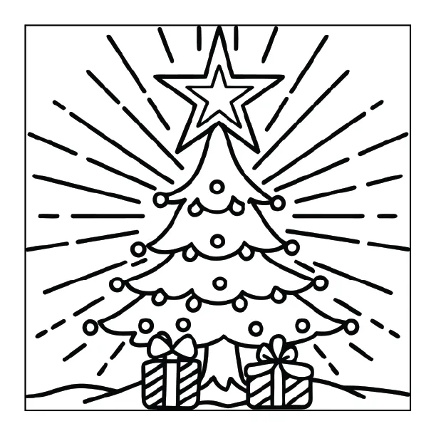 Christmas Coloring Page for Adults – Part 02 | 100+ Free Printable Designs (8.5×8.5)